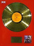 Inscribed with the words: Presented to Recognise Sales in The United Kingdom of the RCA LP Ziggy Stardust by David Bowie